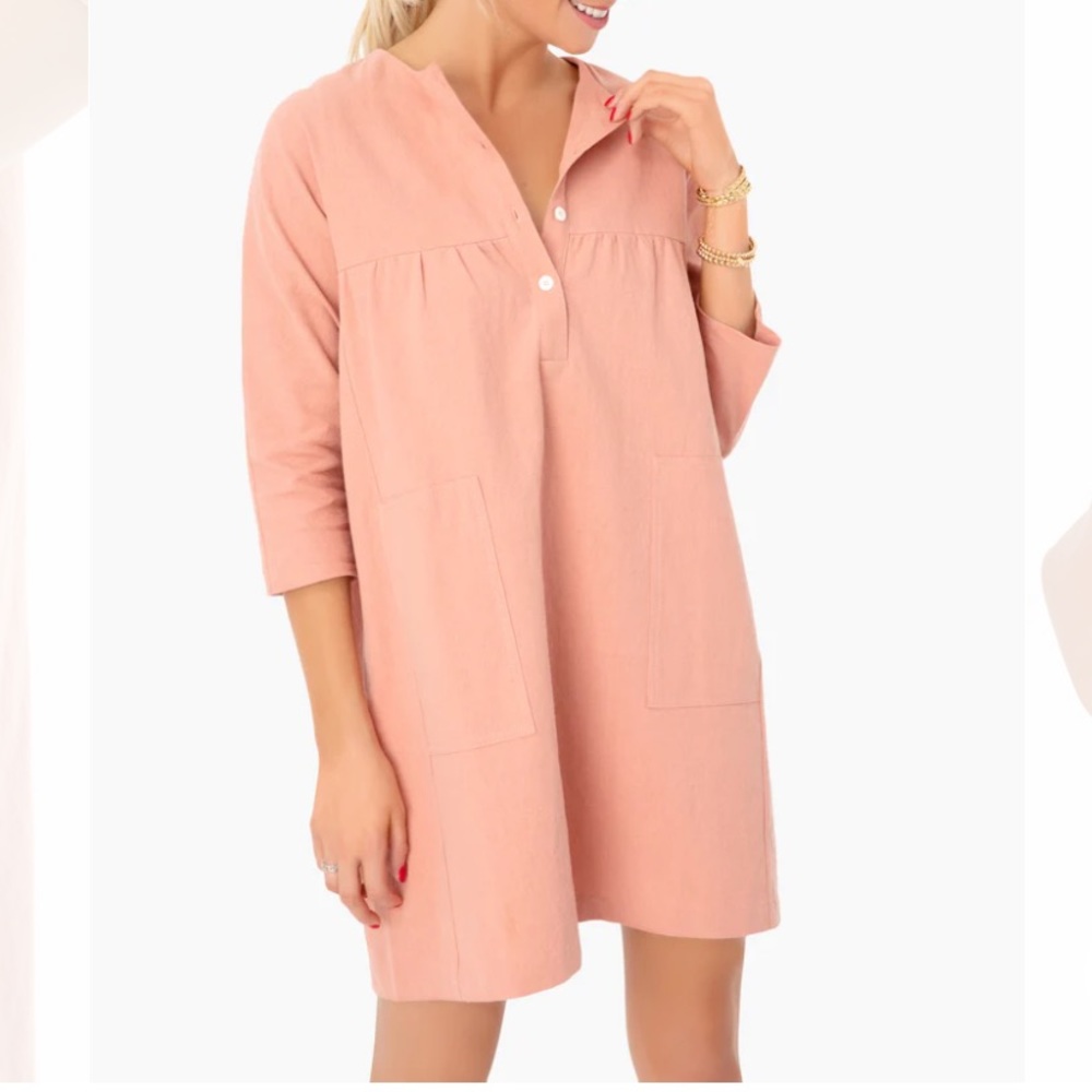 Salmon Fallon Dress-Pomander Place-S